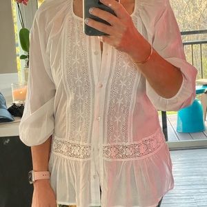 Anthropologie button up top
